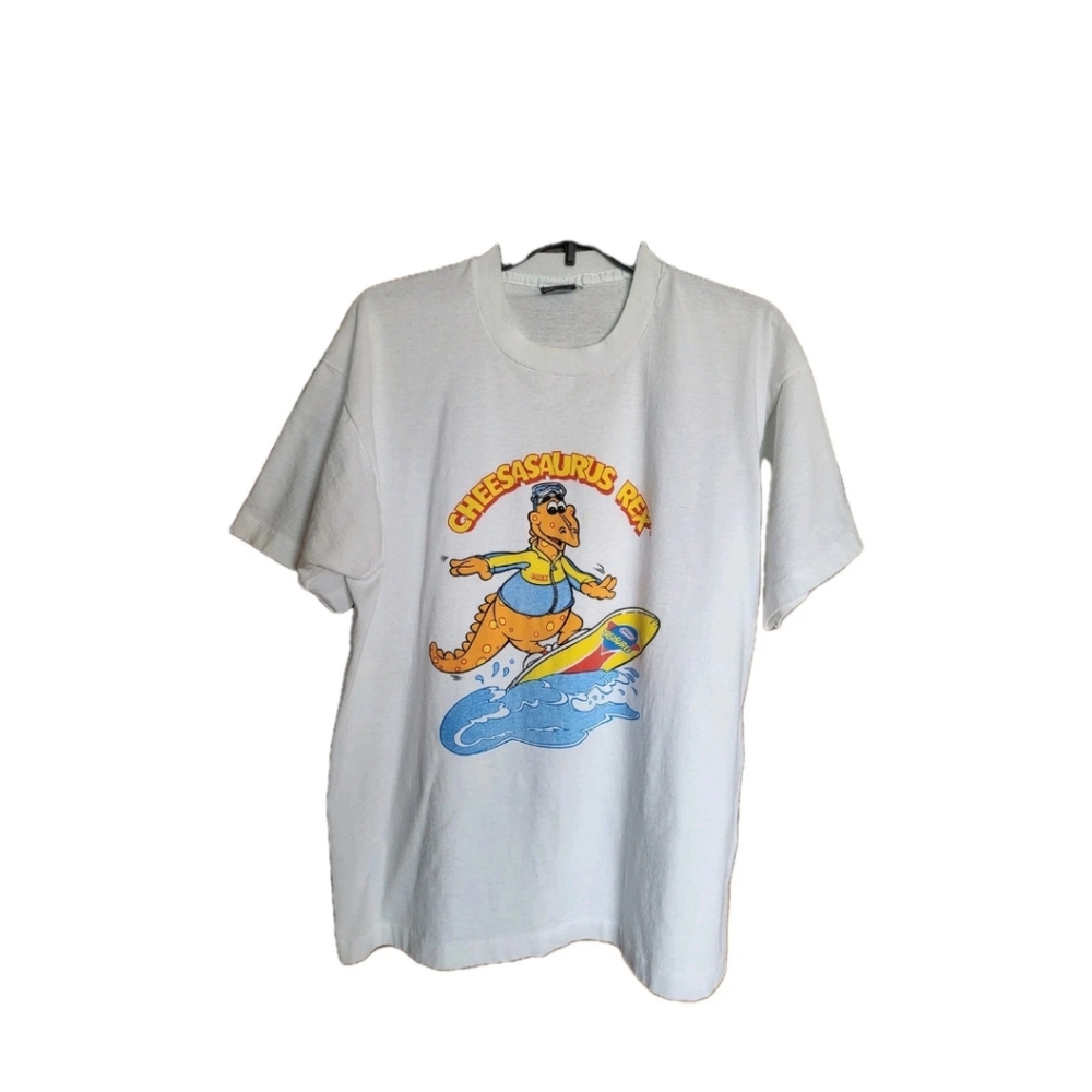Vintage 1990s Cheesasaurus Rex Kraft Macaroni And Cheese Shirt Size XL